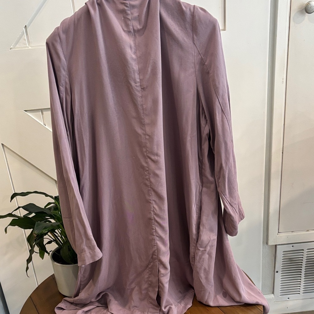14th & Union Mauve Waterfall Cardigan XL Open Front Draped NWT Boho - Picture 5 of 5